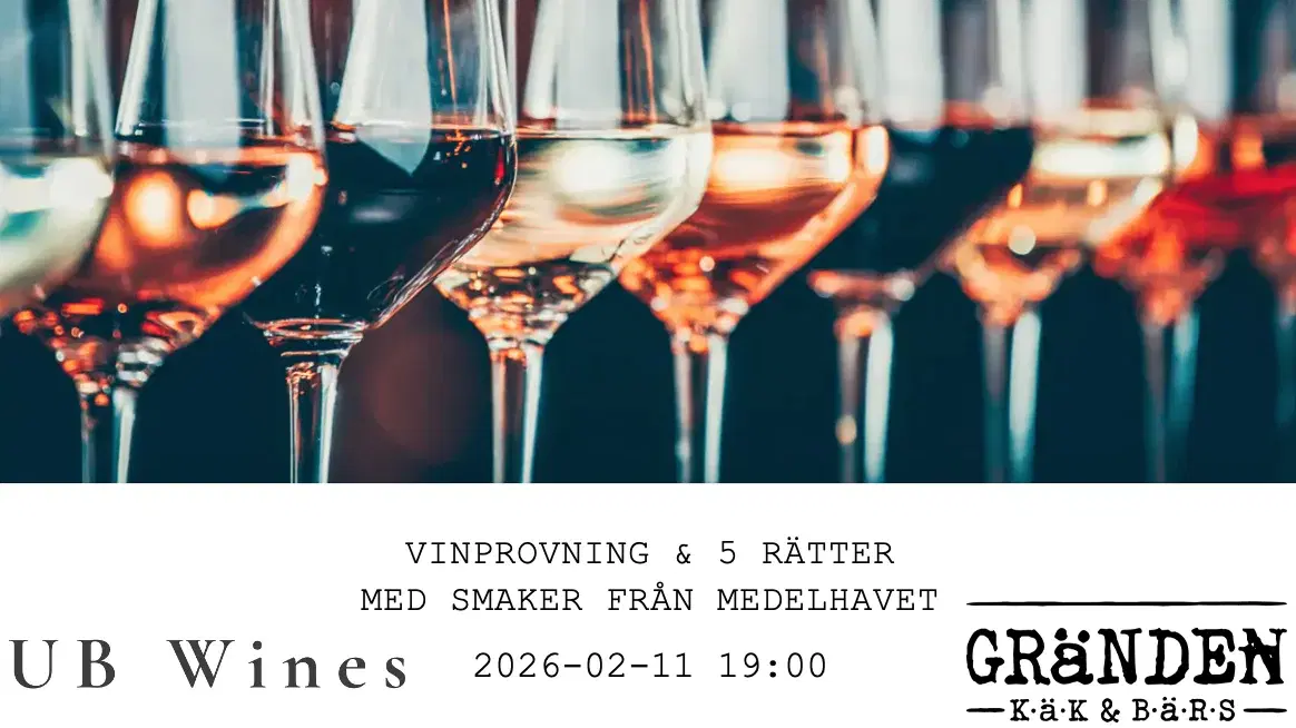 Vinprovning & 5 rätter med smaker från Medelhavet