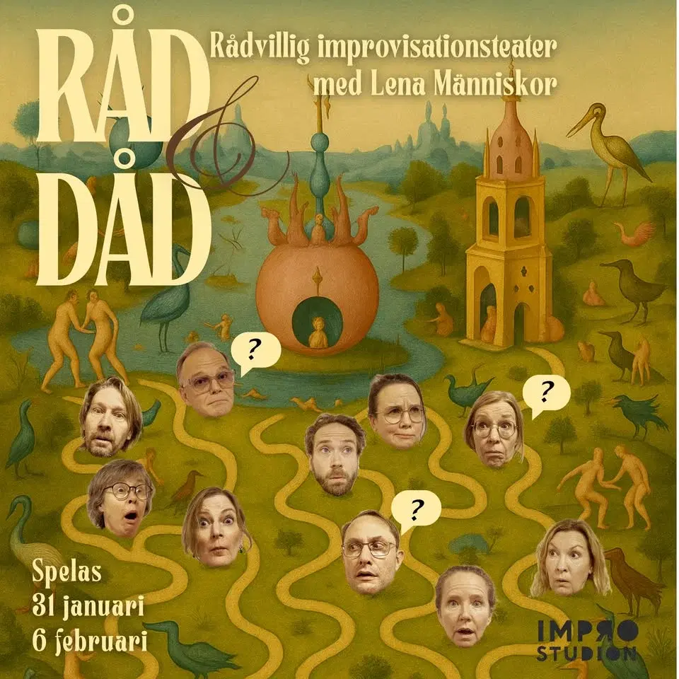 Råd & Dåd - rådvillig improvisationsteater med Lena Människor