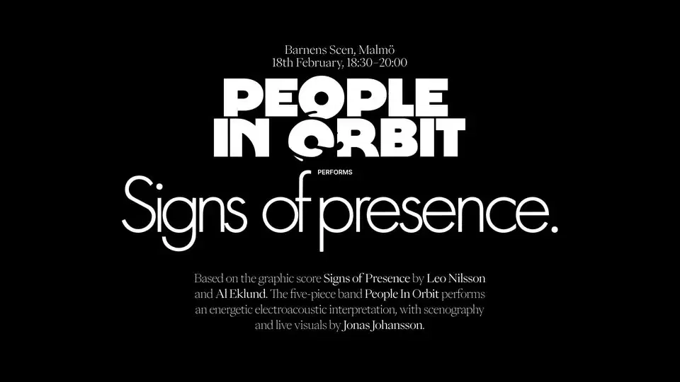 People In Orbit performs Signs of Presence