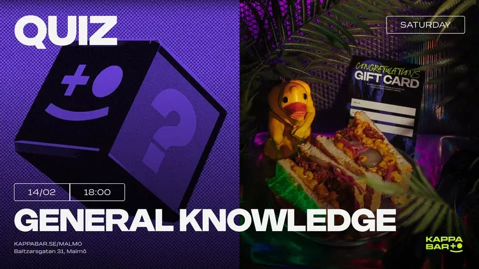 General Knowledge quiz!