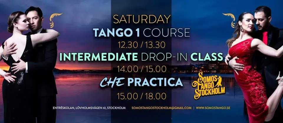 🌟A Full Saturday of Tango: Tango 1, Intermediate Class & CHE Practica🌟