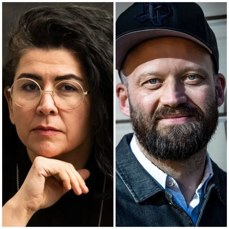 MÖTE MED UNGA KLARAS KONSTNÄRLIGA LEDARE - Farnaz Arbabi och Gustav Deinoff