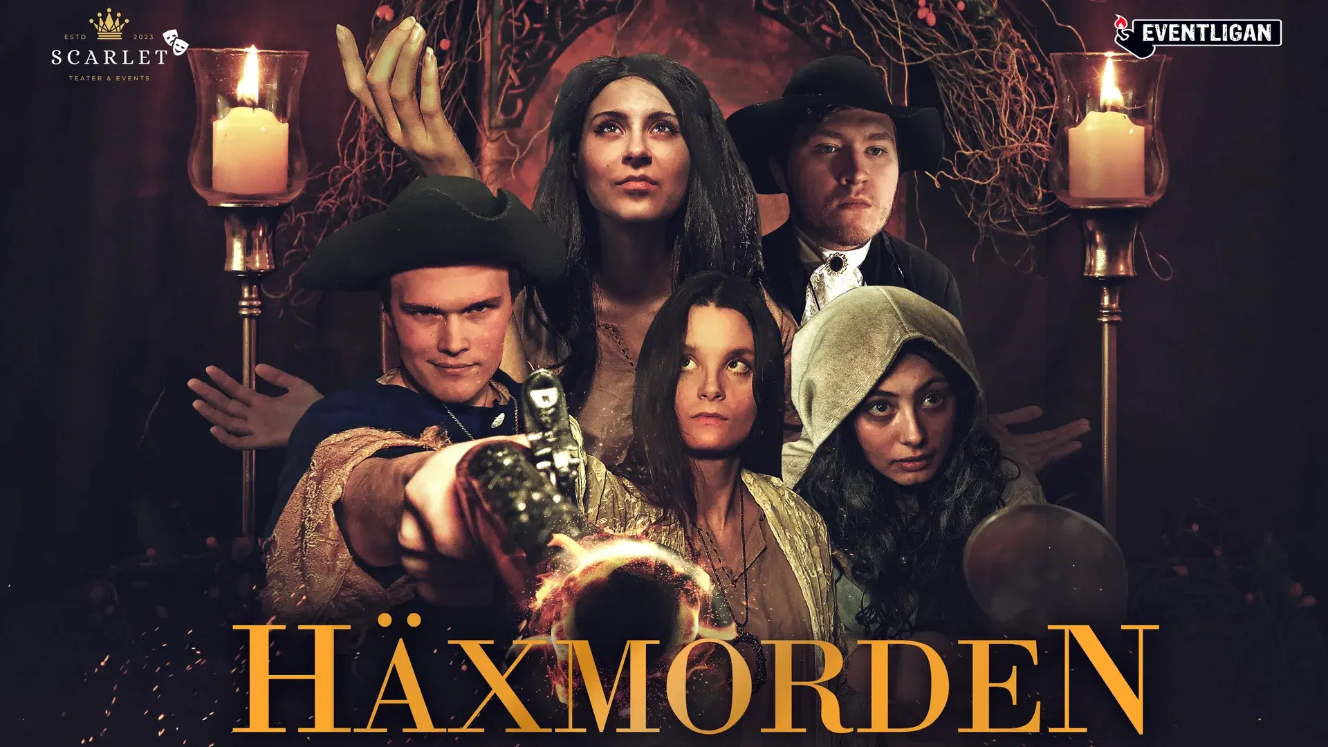 Häxmorden- Mordgåta + Trerättersmiddag