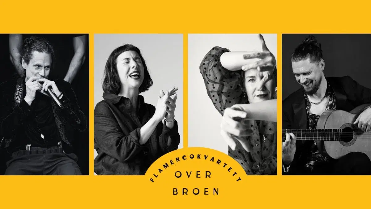 Flamencokvartett över Broen