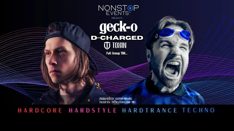 Nonstop Events presents: Geck-o (NL) and D-Charged (SE)