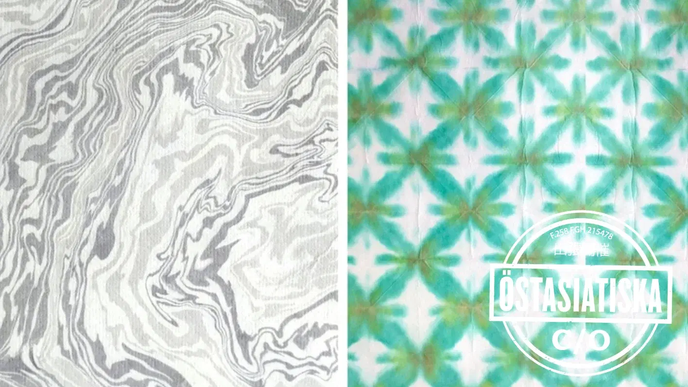 Suminagashi och Ori-zome